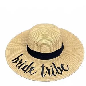 Bride Tribe Tan Straw Sun Hat